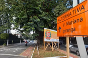 Rua Sena Madureira, na Vila Mariana, zona sul de São Paulo