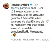Leandro Amieiro, ex de Debby Lagranha, soltou o verbo nas redes sociais após atriz assumir namorado