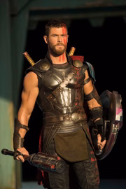 Seu último filme solo foi Thor: Ragnarok, onde está preso do outro lado do universo. Ele precisa correr contra o tempo para voltar a Asgard e parar Ragnarok, a destruição de seu mundo, que está nas mãos da poderosa e implacável vilã Hela.