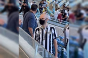 Imagem de Bruno Covas na final da Libertadores disseminada pelas redes sociais