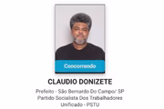 Claudio Donizete (PSTU), candidato à prefeitura de São Bernardo do Campo, SP