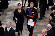 O casal à frente da monarquia de Luxemburgo no funeral da rainha Elizabeth II