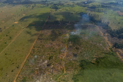 Área desmatada na Amazônia