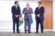 Na reunião com Hugo Motta e Alcolumbre, Lula falou sobre a exploração de petróleo na Margem Equatorial
