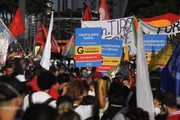 Manifestação contra o presidente Jair Bolsonaro em São Paulo