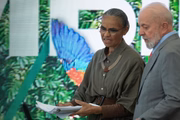 O presidente Luiz Inácio Lula da Silva (PT) e a ministra do Meio Ambiente, Marina Silva, assinaram nesta quarta-feira (5/6) decretos de preservação ambiental