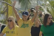 Michelle Bolsonaro em ato político 