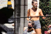 Elas foram vistas malhando juntas