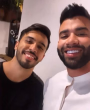 Gusttavo Lima e Rafael Manson, fotógrafo responsável pelo ensaio