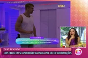 Paula assiste no Mais Você a vídeo de Cristian tramando se aproximar dela para obter informações no BBB23 - Metrópoles