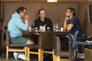 Tadeu Schmidt, Boninho e Rodrigo Dourado