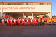 Os 30 bombeiros que ficaram um mês no Mato Grosso do Sul retornaram ao DF no dia 26 de julho de 2024