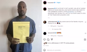 O rapper ainda publicou uma foto sua com a data deste domingo, para provar que seu Instagram não foi hackeado