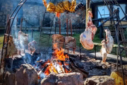 O churrasco campeiro agrada os paladares 