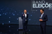 Guilherme Ricardo Nunes e Guilherme Boulos no debate na Bandjá começou a falar da gestão de Nunes