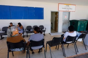 Cidadãos atendidos na quinta-feira (28/11) no Cras de Santa Maria