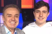 Gugu Liberato com o filho, João Augusto 