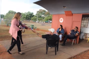 Grupo distribuiu panfletos informativos no Parque da Cidade