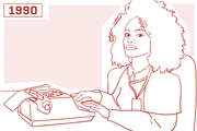 Aos 31 anos, foi contratada formalmente como auxiliar de escritório (salário de Cr$ 3.674,06). Em 1994, recebeu um aumento para R$ 150,00. 