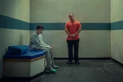 Owen Cooper como Jamie Miller, Stephen Graham como Eddie Miller, em Adolescência