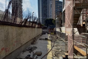 Obras da Estação Sesc-Pompeia, da Linha 6-Laranja de metrô, em São Paulo