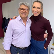 Anne Lottermann e Sérgio Chapelin