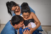 A menina é filha de Mirella Santos e Gabriel Farias 