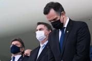 Pacheco ao lado de Jair Bolsonaro