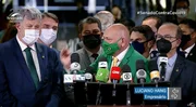 Empresário Luciano Hang concede entrevista com governistas antes da CPI da Covid