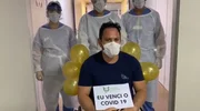 Robson Roque da Silva, 39 anos, também deixou o Hospital de Campanha do Estádio Mané Garrincha