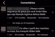 Nos comentários, seguidores se organizam para agir em nome do youtuber