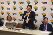O empresário Otávio Fakhoury na época em que presidiu o PTB-SP