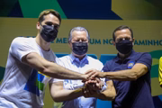 Eduardo Leite, Arthur Virgílio e João Doria são os três candidatos das prévias do PSDB ao Planalto