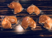 O pão é recheado e pode levar o recheio que o cliente preferir