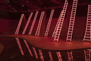 Exposição "Quase Circo - Carmela Gross" na a Área de Convivência do Sesc Pompeia