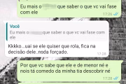 Troca de mensagens entre o capitão da Polícia Militar de Goiás, preso em Rio Verde, e adolescentes