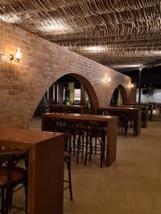 Esse é um dos ambientes internos do Açougue do Berg