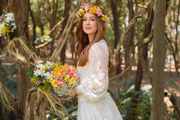 Marina em seu casamento