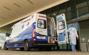 Movimento é hospital que faz atendimento para pacientes com Covid-19, em Goiânia