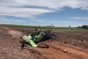 Aeronave ficou completamente destruída