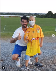 Mizael com o volante Radamés