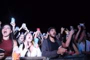 O rapper incendiou as cerca de 10 mil pessoas que compareceram ao parque de experiências do Na Praia