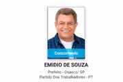 Emidio de Souza, candidato à prefeitura de Osasco