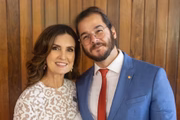 O deputado Túlio Gadelha e a namorada, Fátima Bernardes