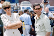 Rei Charles e a princesa Diana durante visita ao Brasil em 1991