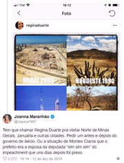 Joanna Maranhão decidiu rebater o post da atriz