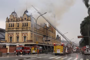 Incêndio no Museu da Língua Portuguesa, em São Paulo
