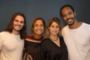 Hugo Bonemer, Camila Pitanga, Maria Bopp e Rocco Pitanga