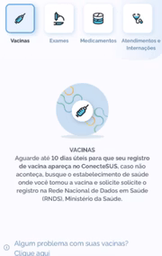 Usuários não conseguem emitir comprovante de vacinação no ConecteSUS