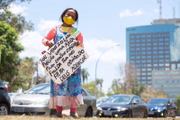 A venezuelana Herminia Zapata, 19 anos, chegou ao Brasil há dois meses